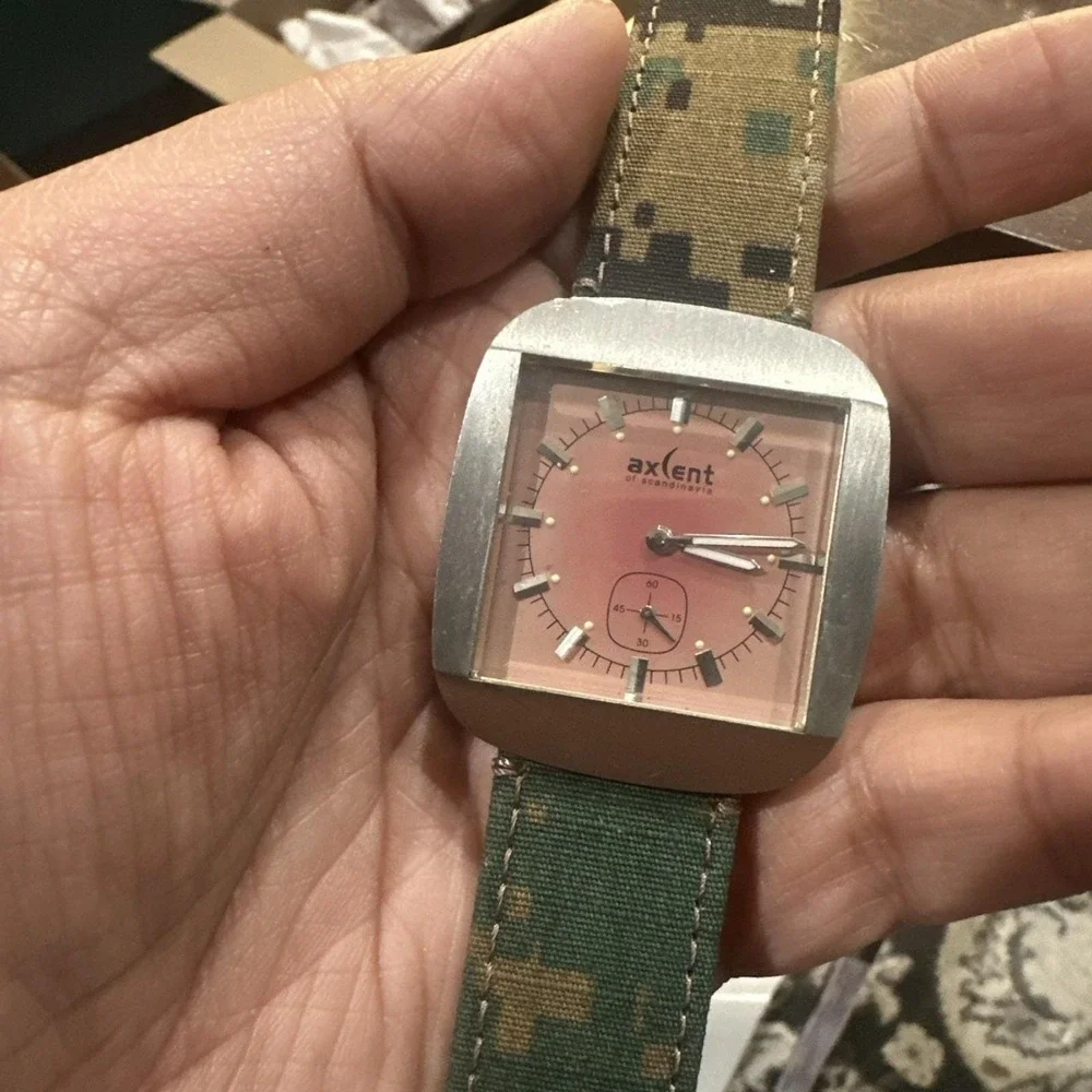 Working Axcent of Scandinavia Pink D.Jakobsson X1000 Rocker‎ 38mm Unisex Watch